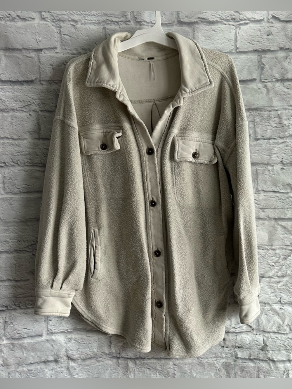 PREOWNED FREE PEOPLE RUBY JACKET GREY WOMENS SIZE MEDIUM M
